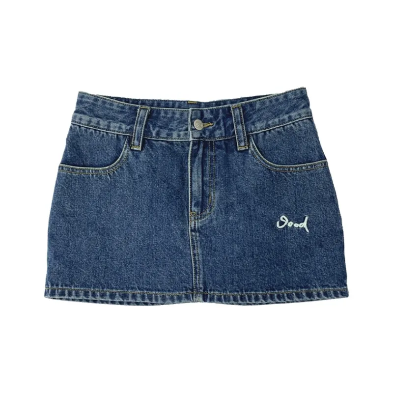 MeiHaoStore Casual Short Skirts Women's Blue-0