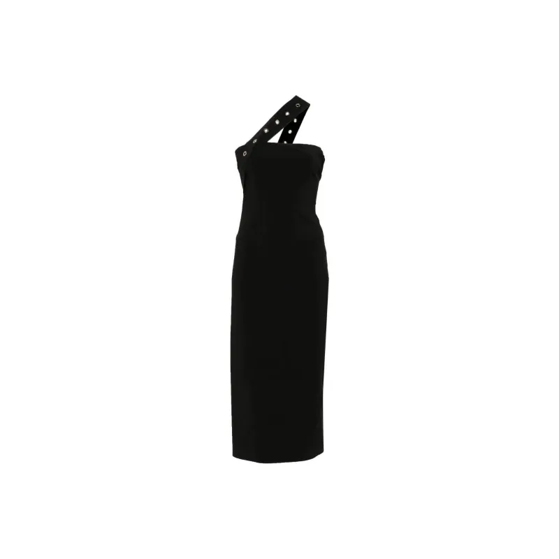 Patrizia Pepe Eyelet detail Midi Dress-0