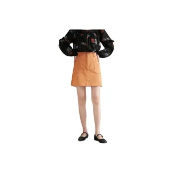 MISHOW Casual Short Skirts Women's Orange