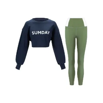 Sumday Athletics Casual Suits Women's Marine Blue+Avocado Green