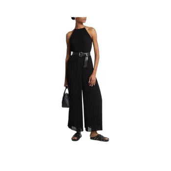 MICHAEL KORS Pleated Georgette Halter Jumpsuit