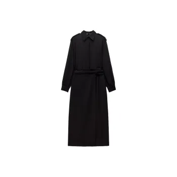 ZARA Long-Sleeved Dresses Women's Black