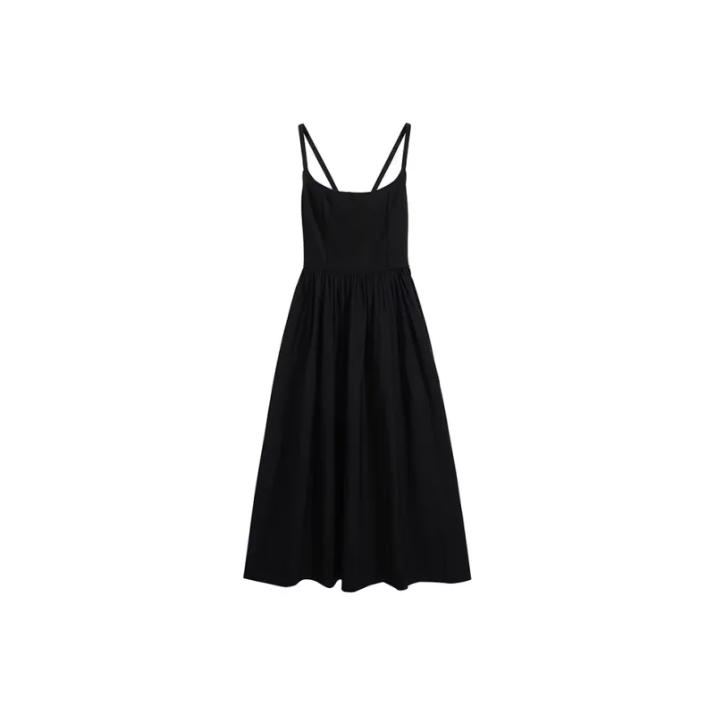 PAIN OR PLEASURE Slip Dresses Women's Black-0