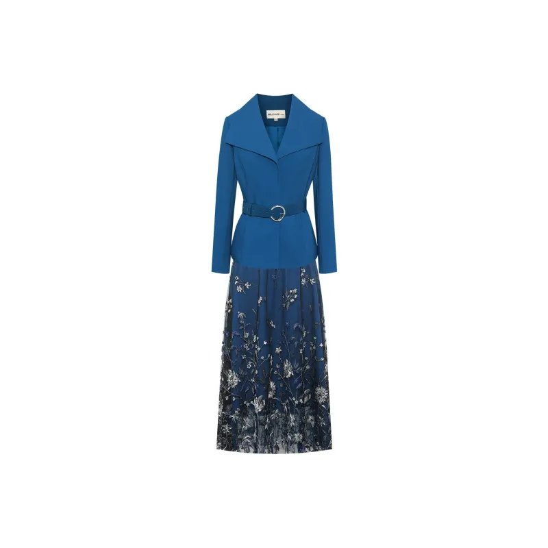 BBLLUUEE Skirt Set Women's Sea Blue-0