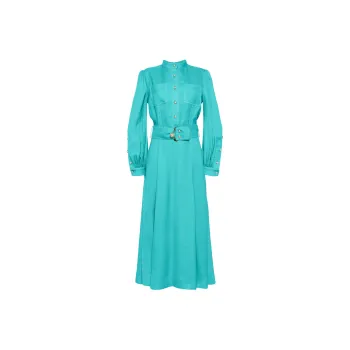 ELIE SAAB A line Belted Maxi Dress
