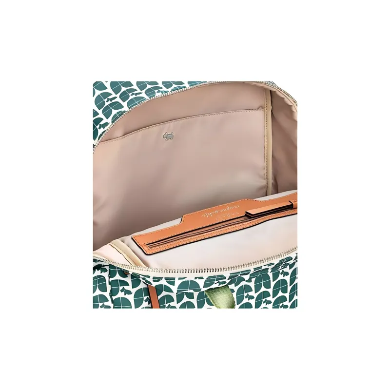 RADLEY Nylon Carry Backpack Medium Size Women's Monogram Green-2