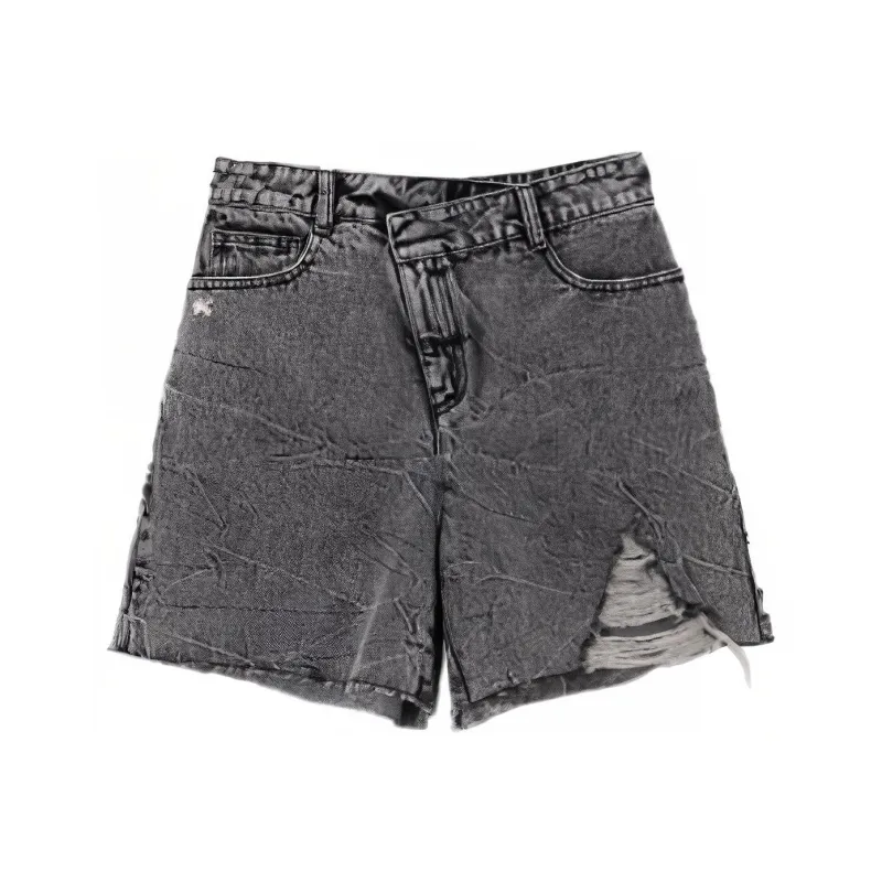 Broadcast Denim Shorts Women's Black-0