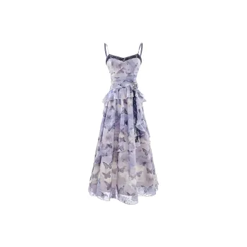 Pa33word Slip Dresses Women's Purple