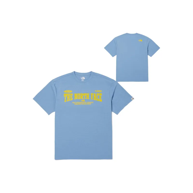 THE NORTH FACE Team Archive S/S R/Tee T Shirt Unisex Blue-4