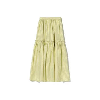 Beams Casual Long Skirts Women's Lime