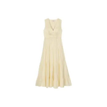 Sandro Linen Maxi Dress