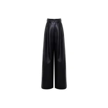 IDPAN Leather Pants Women's Black