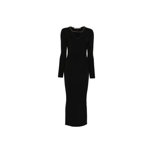 Alexander Wang V Neck Chain Detailed Maxi Dress