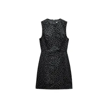 ZARA Sleeveless Dress Women's Dark Blue