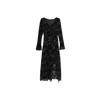 SETIROM Long Sleeved Dress Women's Black