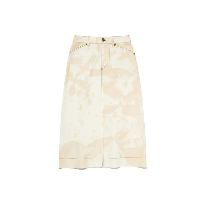 Kirsh Casual Long Skirt Women's Beige-0