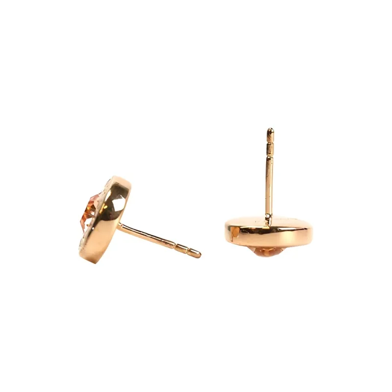 COACH Alloy Stud Earrings Women's Gold-3