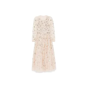 NEEDLE & THREAD Shooting Stars Long sleeved Gown