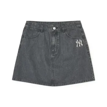 MLB SS24 New York Yankees Denim Short Skirts Women's Black