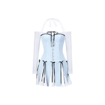 Girly Fancy Club Long-Sleeved Dresses Women's Multicolor