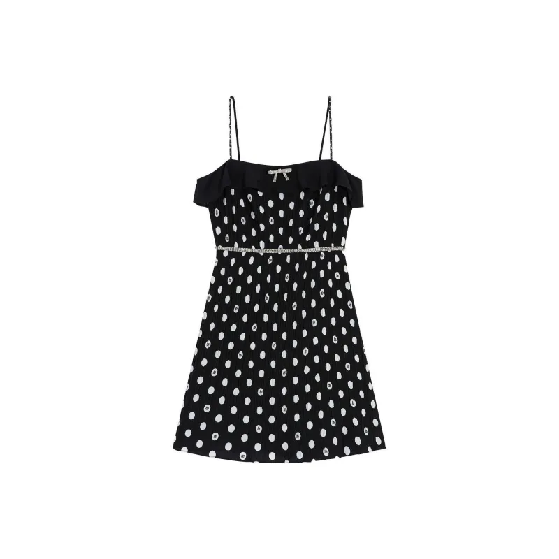 Bebe SS24 Slip Dresses Women's Black White-0