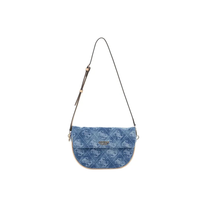 GUESS Cotton Shoulder Bag Women's Denim Blue-0