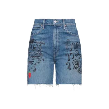 MOTHER Denim Shorts Women's Blue