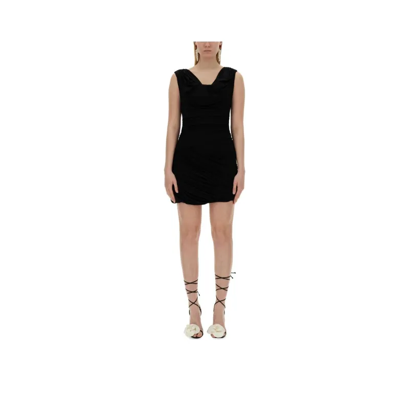 Magda Butrym Draped Jersey Mini Dress-0