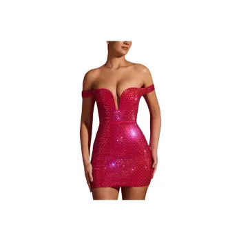 OH POLLY Leonora Sleeveless Dress Women's Crimson Red/Deep Red