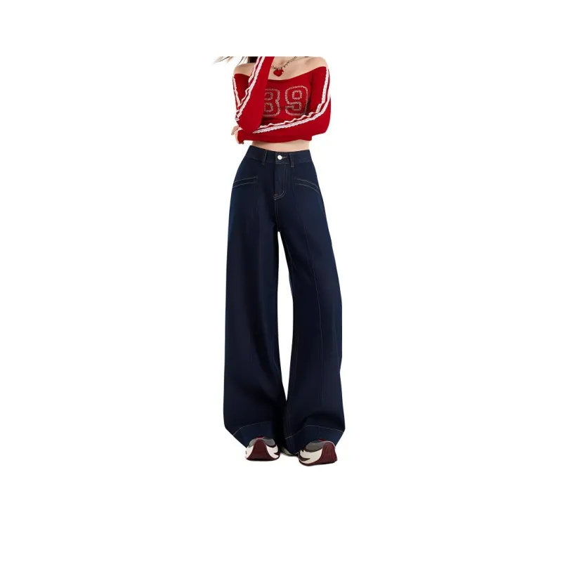 Kazakhstan Jeans Unisex Dark Blue-4