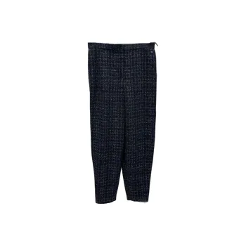 CHANEL Suit Trouser Women's Blue Gold