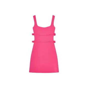 ZARA Sleeveless Dress Women's Dark Purple Red