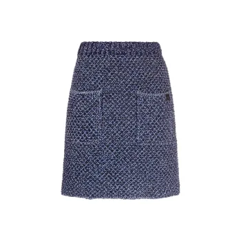 Ferragamo High waisted Tweed Miniskirt