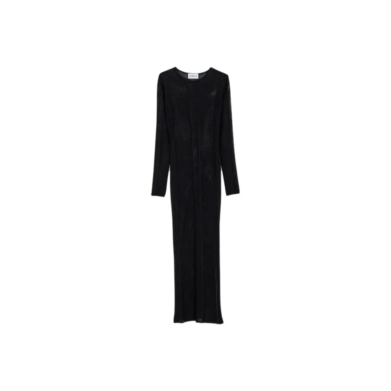 Marella Long Sleeved Dress Women's Black-0