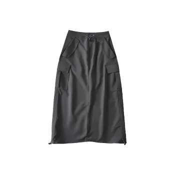 Bird Of Aussie Casual Long Skirts Women's Iron Gray