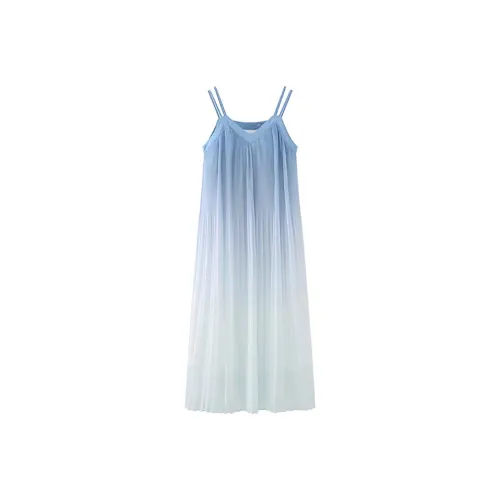 LWLG Slip Dress Women's Light Blue