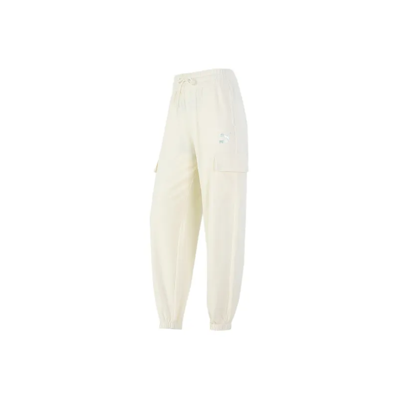 PUMA Sports Pants Women's Ecru-0