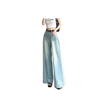 PANDA BASE Jeans Women's Light Blue
