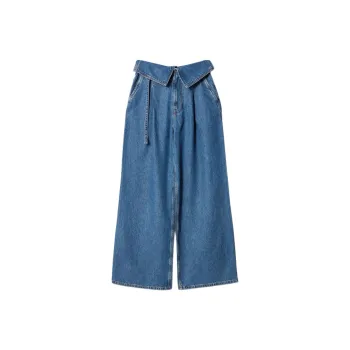 Other Stories Paperbag Jeans Women's Blue