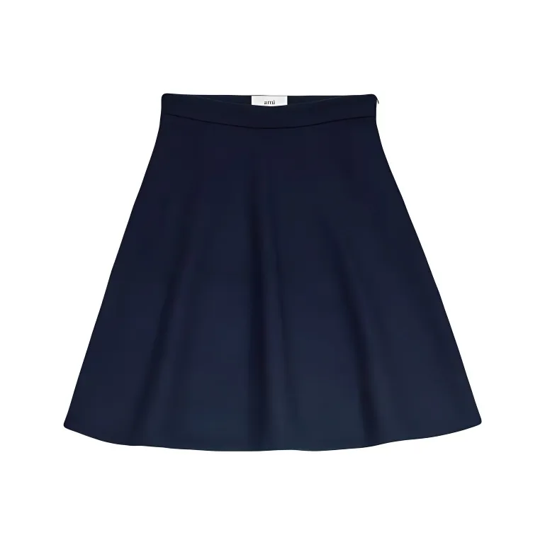 AMIPARIS Viring wool Blend A line Skirt-0