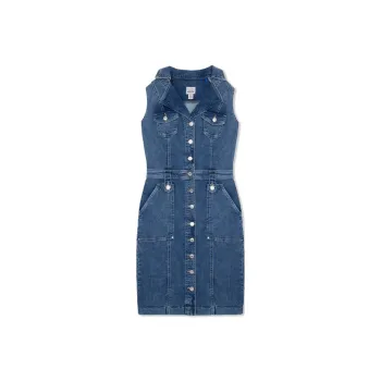 GUESS Sleeveless Dress Women's Blue