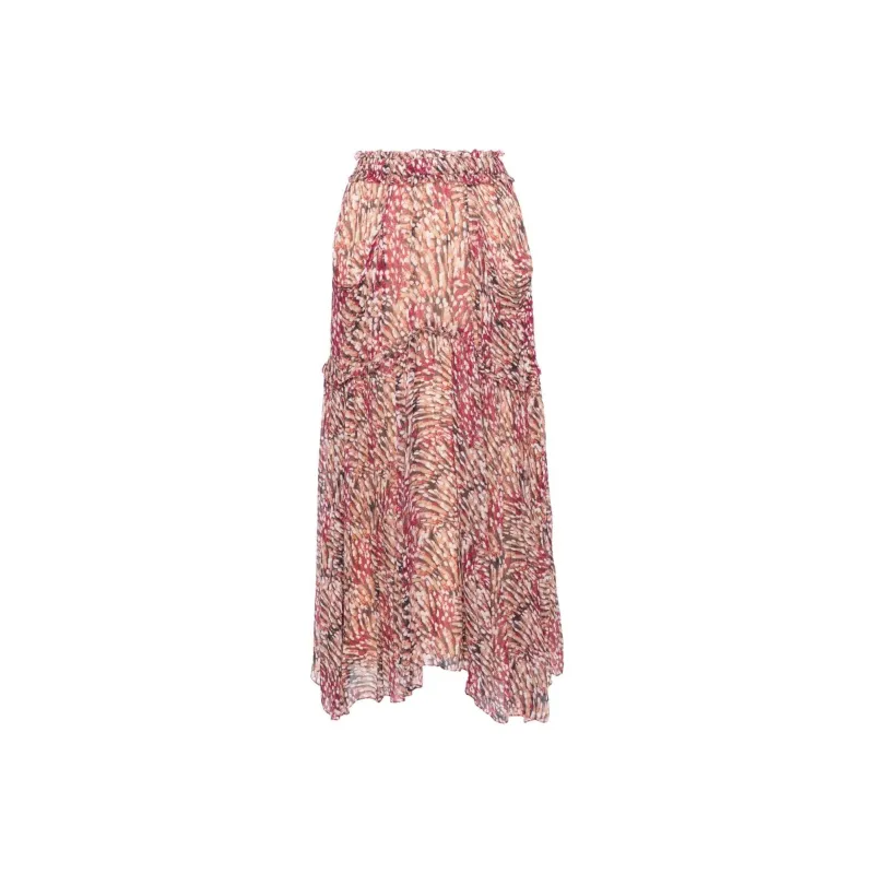 ISABEL MARANT ETOILE Veronique High Waist Pleated Midi Skirt-0
