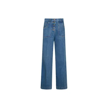ETRO Logo Patch Denim Jeans