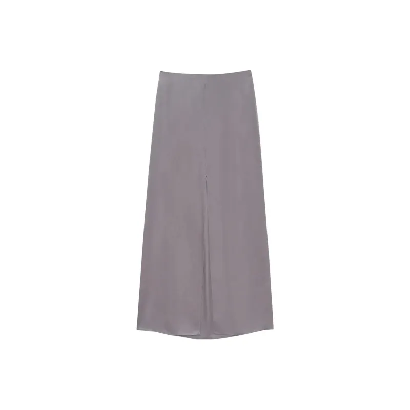 Anine Bing Alanna Silk Charmeuse Skirt-0