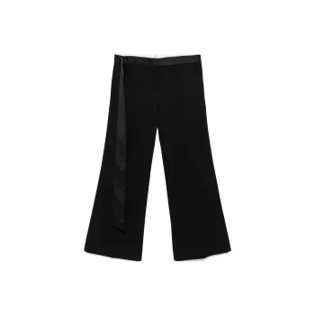 Victoria Beckham Satin Waistband Trousers