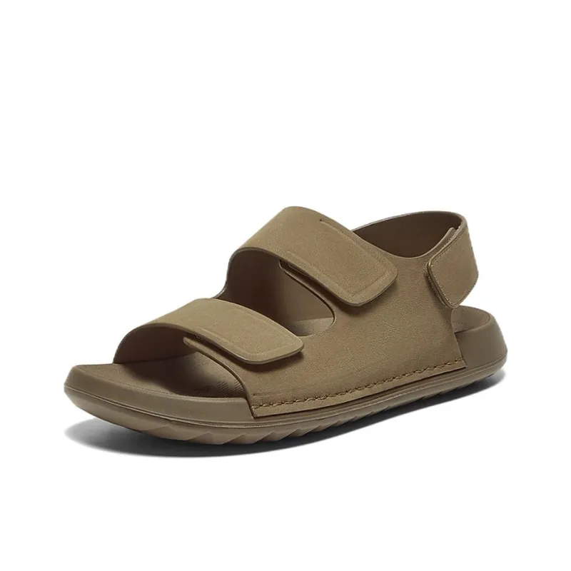 BATA Beach Sandals Men Gray, Brown-5