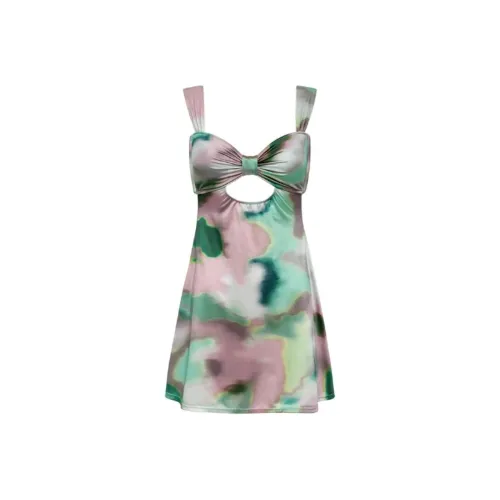 Victoria's Secret MONTCE Ribbon Strap Devin Short Slip / SD Slip Dresses Women's Multicolor