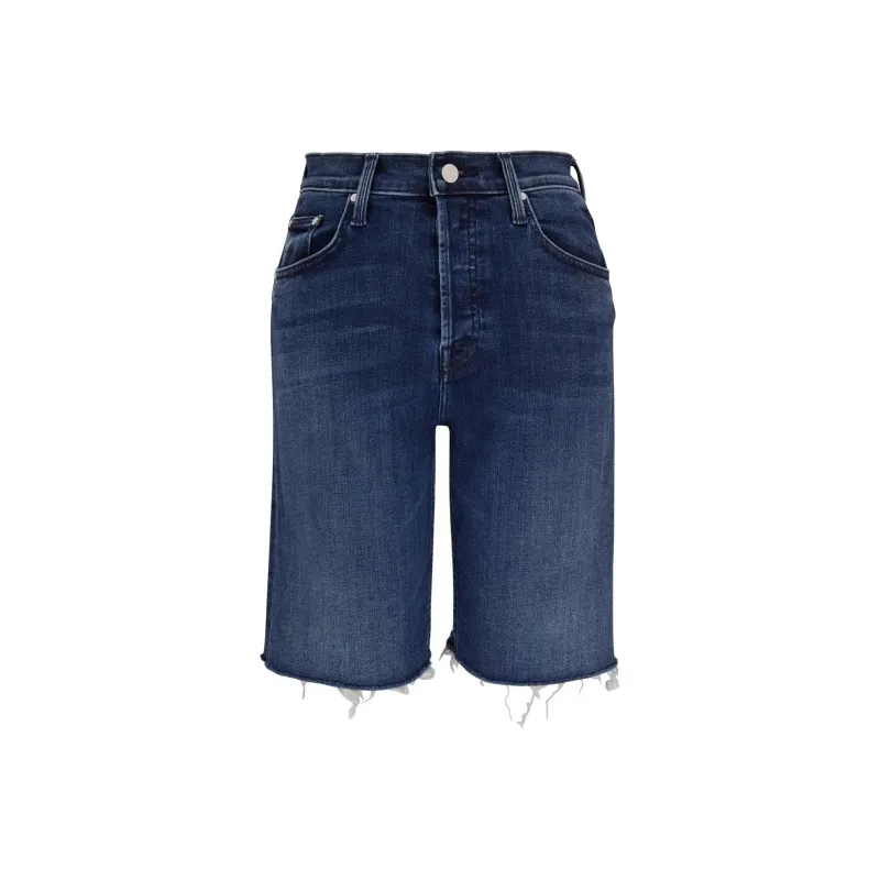 MOTHER Denim Shorts Women's Dark Blue-0