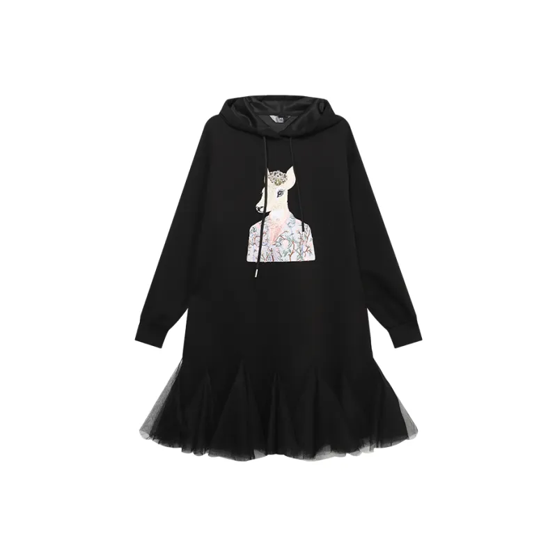 LOUISY AO Long Sleeved Dresses Women's Black-0