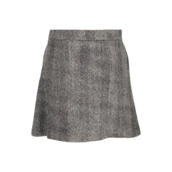 Fabiana Filippi Herringbone A Line Mini Skirt